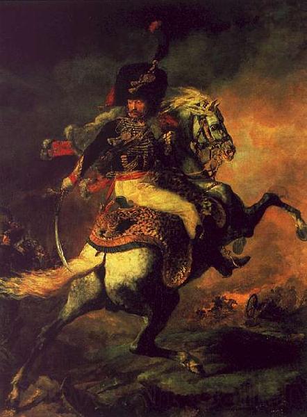  Theodore   Gericault Officer of the Hussars France oil painting art